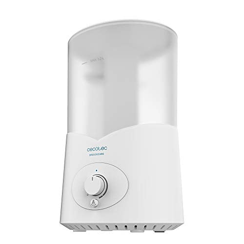 Enhance your space with the Cecotec BreezeCare Humidifier 2000 Light. Features 1.2L tank, 200ml/h output, and LED light. Ideal for rooms up to 30 m². Keywords: humidifier, Cecotec, 360° steam, LED light