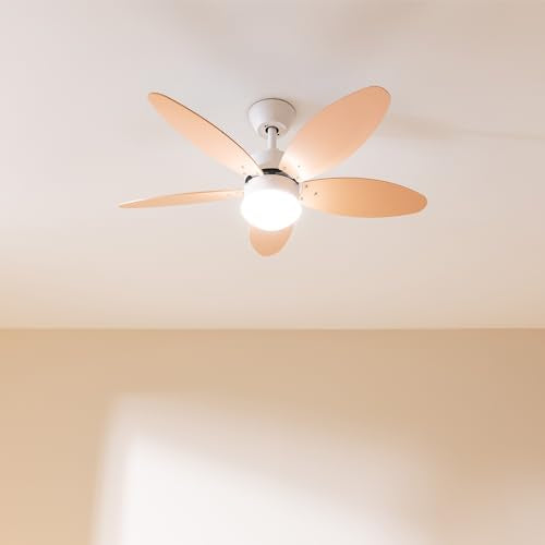 Cecotec - 40W Ceiling Fan with DC Motor, 5 Reversible Blades & LED Light