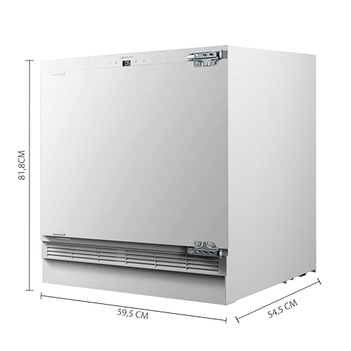 Cecotec - Built-in Mini Fridge 121L with Freezer Drawer & Reversible Door