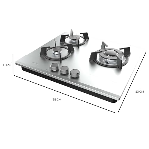 Cecotec Bolero Squad G 3200S Gas Hob - 3 Burners With WOK Power