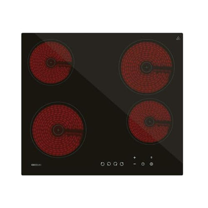 Cecotec - Retro Icebox 46L with 6000W Induction Hob, 9 Power Levels, Touch Control