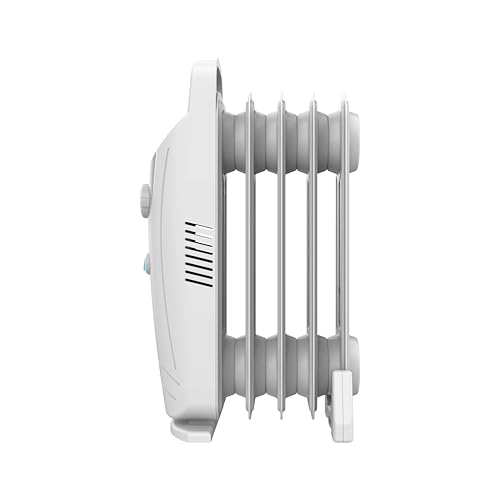 Cecotec - 500W Oil Filled Radiator with 5 Modules, Energy Saving, Safety System
