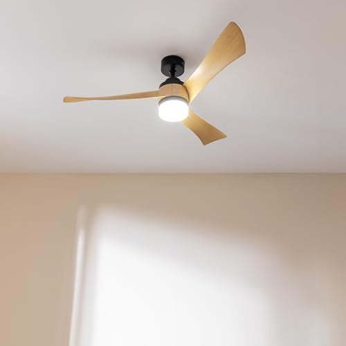 Cecotec - Ceiling Fan with EnergySilence, 40W DC Motor, 6 Speeds, LED Light