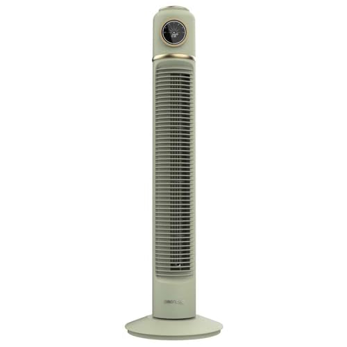 Cecotec - EnergySilence 1090 Retro Pedestal Fan, 81cm, 40W, LED Display, Remote Control