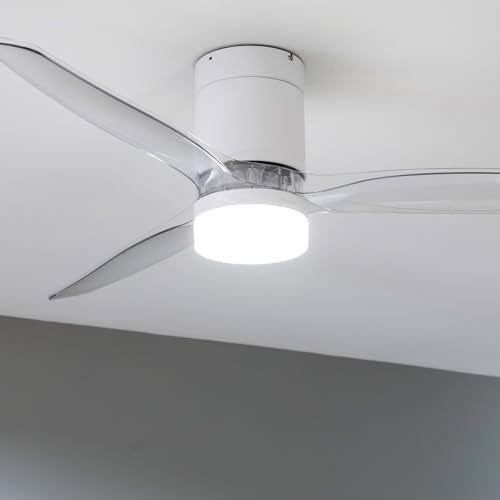 Cecotec - EnergySilence Ceiling Fan with LED Light, Remote Control & 6 Speeds