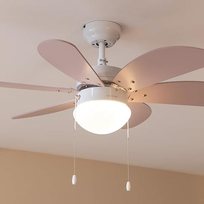 Cecotec - EnergySilence 3600 Vision Ceiling Fan, 50W, 3 Speeds, 92cm, Purple