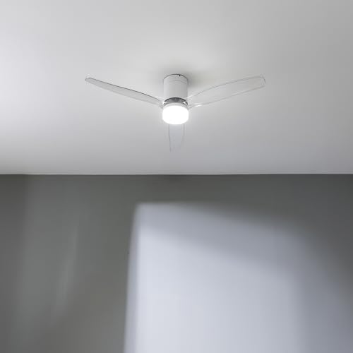 Cecotec - EnergySilence Ceiling Fan with LED Light, Remote Control & 6 Speeds