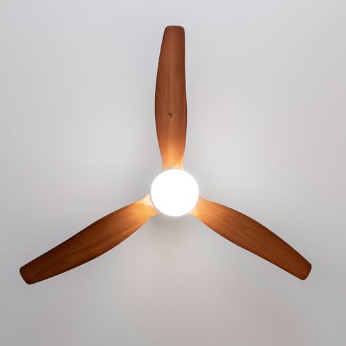 Cecotec Ceiling Fan With EnergySilence Aero 5600 Aqua WhiteDarkWood - 40W, 6 Speed, LED