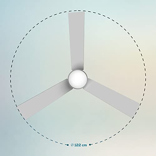 Cecotec - EnergySilence Aero 4850 Ceiling Fan with LED Light & Remote Control