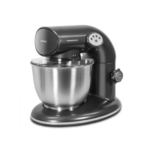 Cecotec Cecomixer Compact Mixer in silver with a 5.6L steel bowl