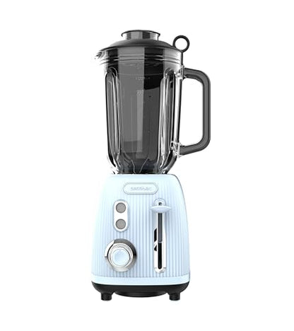 Cecotec - Retro Blender Power Black Titanium, 1200W, 1.5L Jug, 4-Leaves Blade