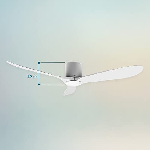 Cecotec - EnergySilence Aero 5400 Aqua Ceiling Fan with Wifi, Remote Control, IP44 Protection