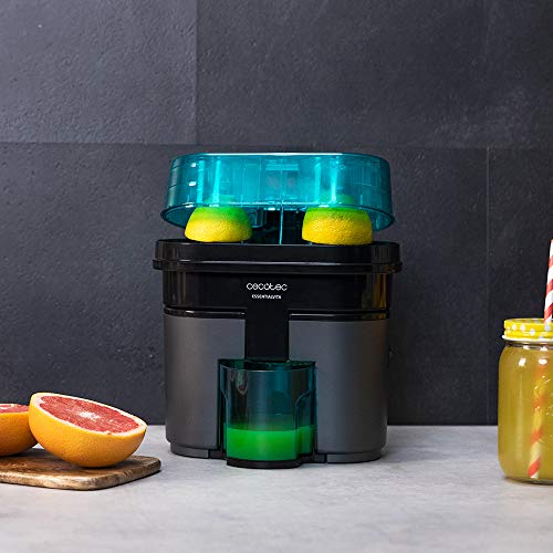 Cecotec EssentialVita Twice Black Electric Juicer With Double Head for Easy Squeezing