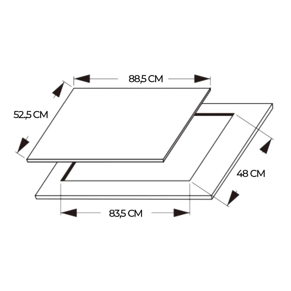 Cecotec Gas Plate 5 Burners for Natural Gas & Butane - Easy to Clean