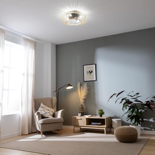 Cecotec - Ceiling Fan with Light, 20W DC Motor, Remote Control, Timer