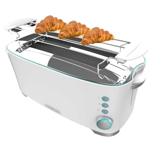 Cecotec Vertical Toaster in stainless steel with double slots for toasting two slices of bread