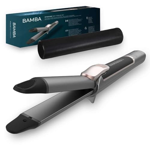 Discover the Cecotec Bamba RitualCare 1000, a versatile 2-in-1 hair straightener and curling iron with titanium coating, touchscreen, and fast heating.