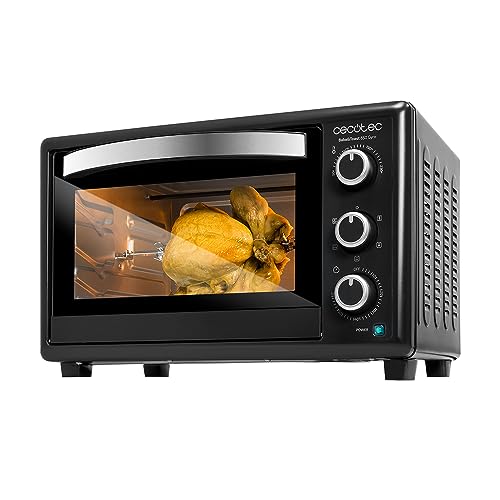 Cecotec Table Oven Bake&Toast 3090 in black with rotisserie and interior light