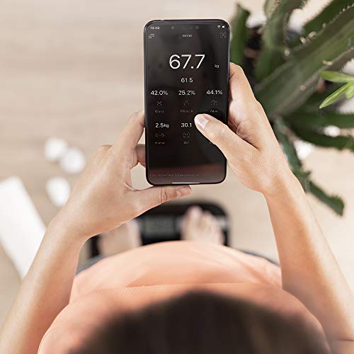 Cecotec - Smart Healthy Bathroom Scales with Touch Control, Precision Sensors, Tempered Glass