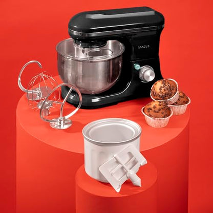Cecotec - Cecomixer Merengue 5L Ice-Cream Kneader Mixer, 1200W Power, Black