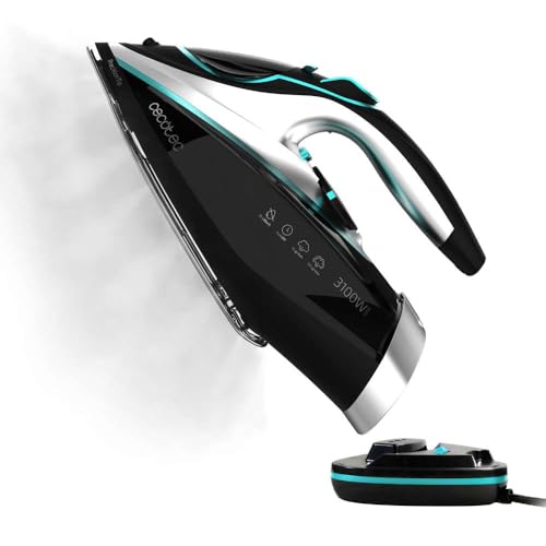 Experience the Cecotec Cordless Steam Ironhero 3100 with 3100W power and 90 sec autonomy. Perfect for fast, effective ironing. Keywords: cordless steam iron, Cecotec, powerful ironing