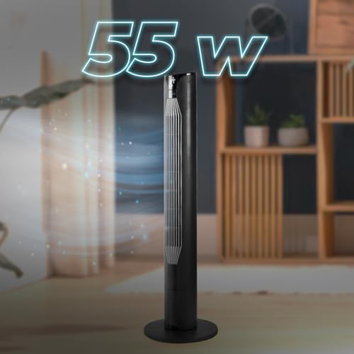 Cecotec - EnergySilence 8150 Skyline Pedestal Fan, 106 cm, Remote Control, 3 Speeds, 80º Oscillation