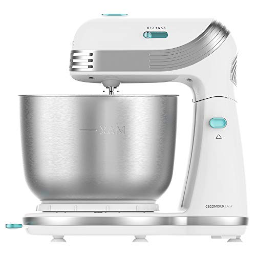 Cecotec Cecomixer Easy White Mixer with stainless steel bowl and chrome accents