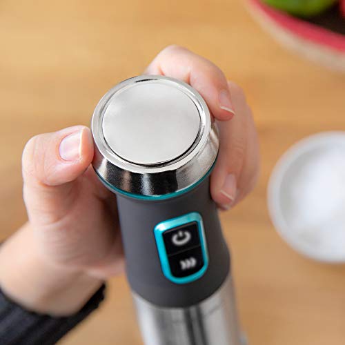 Cecotec - Hand Blender Power TitanBlack 1200 XL, 1200W, CrossBlades, Splash Guard