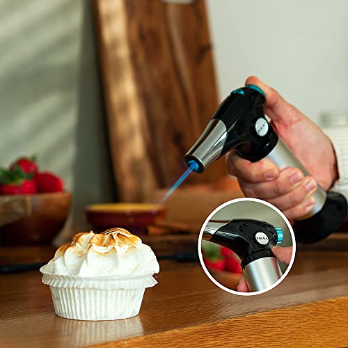 Cecotec - Polka Flame-Cook 1000 Kitchen Torch, 1300ºC, Flame Regulator, Safety Lock