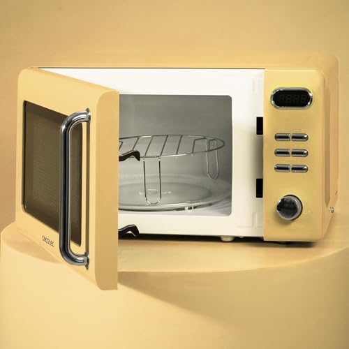 Cecotec ProClean 5110 Retro Yellow Microwave With Grill - 700W Power