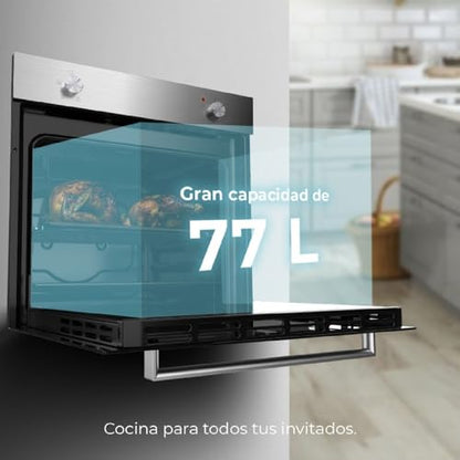 Cecotec - Bolero Hexa C126000 Built-In Oven, 2800W, 77L Capacity, Steam Assist