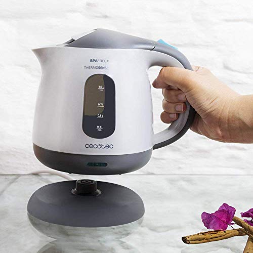 Cecotec - ThermoSense 120 Kettle, 1L Capacity, 1100W, BPA-Free Design