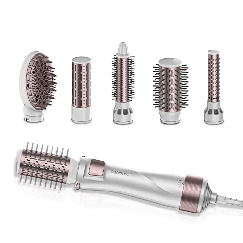 Experience the Cecotec 5-in-1 Hair Dryer Brush, featuring 1000W power, ceramic technology, and multiple styling options. Perfect for smooth, shiny hair! Keywords: hair dryer brush, ceramic technology, 5-in-1 styling