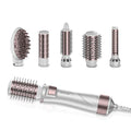 Cecotec Bamba CeramicCare 5-in-1 Air Brush in white with multiple styling heads