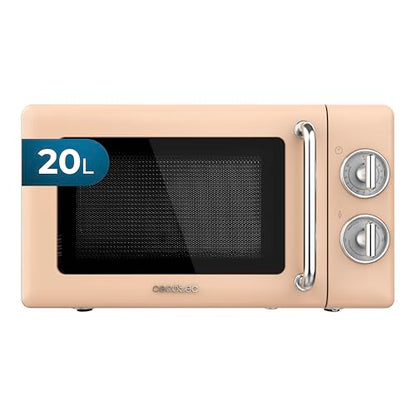 Shop the Cecotec ProClean 3010 Retro Microwave with 20L capacity, 700W power, and 6 power levels. Perfect for quick meals and vintage kitchen decor.