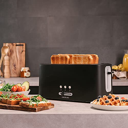Cecotec Toast & Taste 16000 Extra Double Vertical Toaster - 1630W Power & Elegant Design