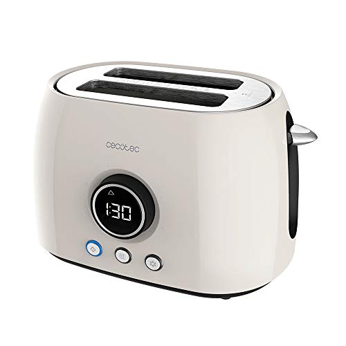 Cecotec Digital ClassicToast 8000 Beige Double Toaster with digital display and retro design