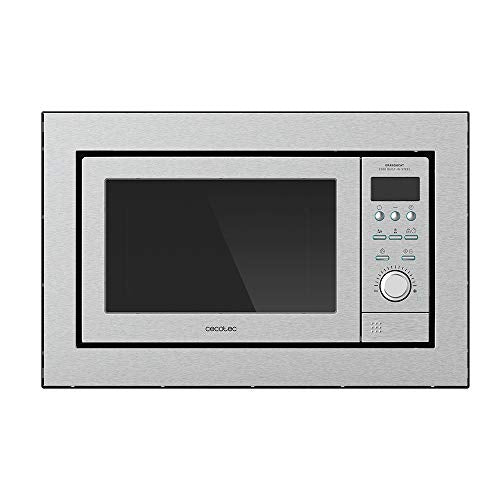 Cecotec GrandHeat 2500 Built-in Microwave with a sleek steel design and digital control panel