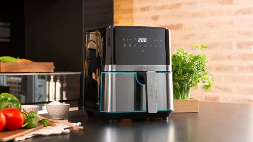 Cecotec - 5.5L Oil-Free Hot Air Fryer with Digital Touchpad & 8 Cooking Modes
