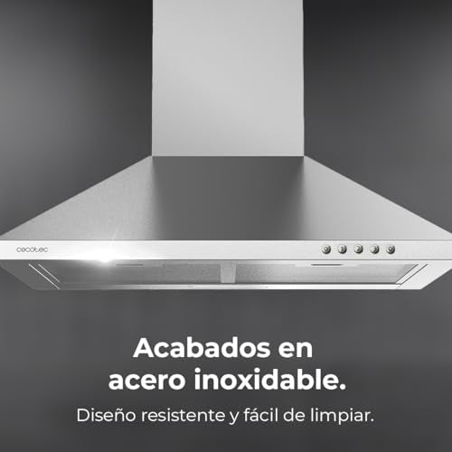 Cecotec Flux PM 604300 Stainless Steel Extractor Hood - Powerful Suction