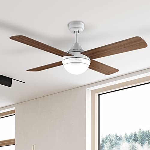 Cecotec - Ceiling Fan with 55W Power, 42" Diameter, LED Light & Remote Control