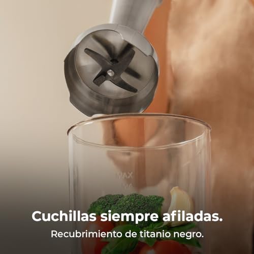 Cecotec - RetroBeige Blender 1200W, CrossBlades, 0.5L Capacity, 2 Speeds