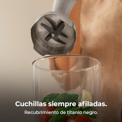 Cecotec - RetroBeige Blender 1200W, CrossBlades, 0.5L Capacity, 2 Speeds