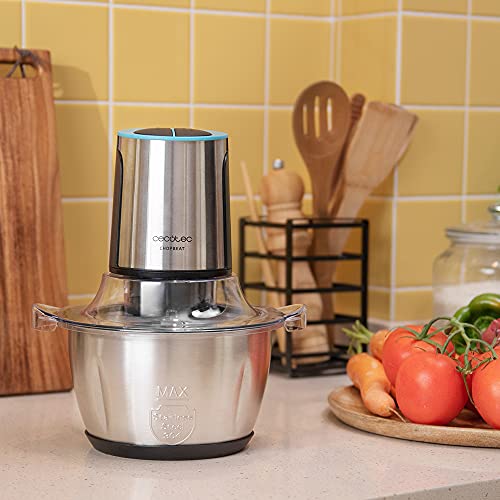 Cecotec ChopBeat 1500 TitanBlack Steel Electric Meat Grinder - 600W, Fast & Even Results