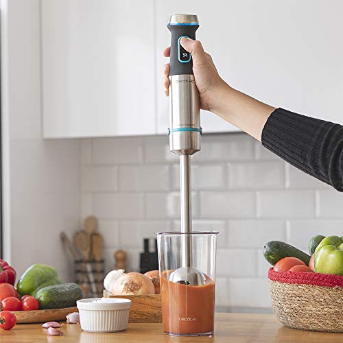 Cecotec Power TitanBlack 1200 XL Hand Blender - 1200W, Perfect for Smooth Mixing