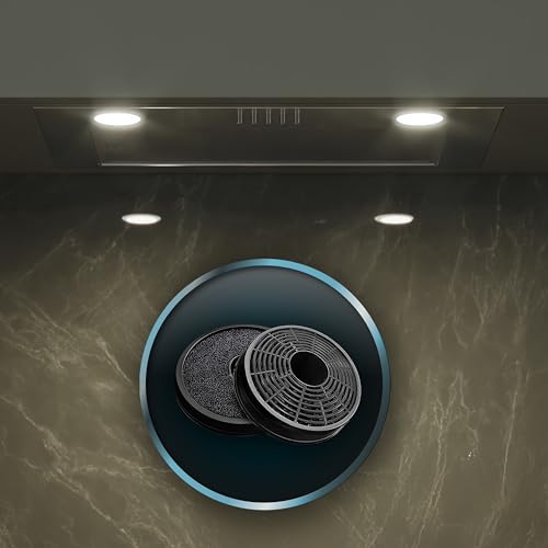 Cecotec - 52 cm Integrated Cooker Hood with 350 m3/h Suction Power, 3 Levels