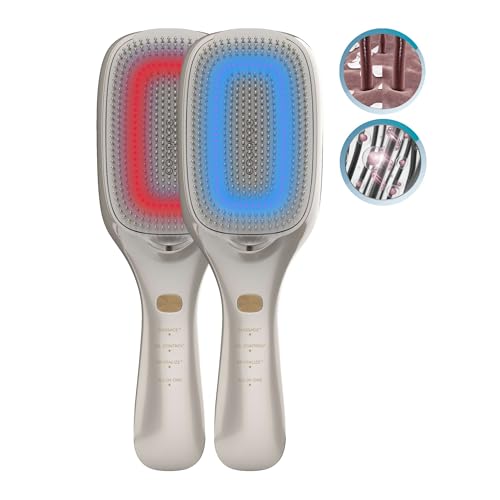 Cecotec - Haircare Revitalize Brush with Vibration, Negative Ions, EMS & LED Lights