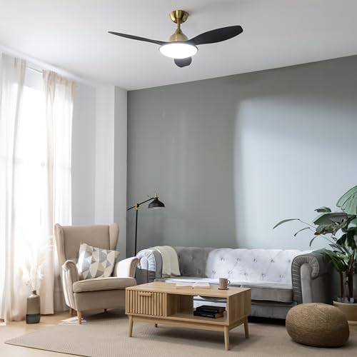 Cecotec - EnergySilence Ceiling Fan with Light, 36W DC Motor, Remote Control, 48" Diameter