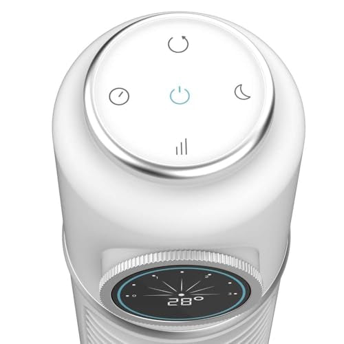 Cecotec Pedestal Fan EnergySilence 1090 - Retro Smart Design With 72° Oscillation