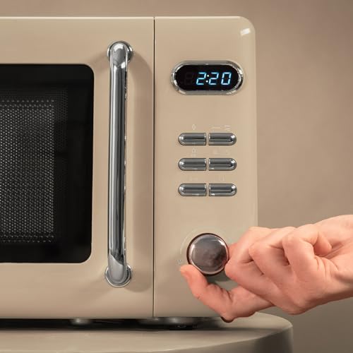 Cecotec ProClean 5110 Retro Beige Microwave With Grill - 700W Power